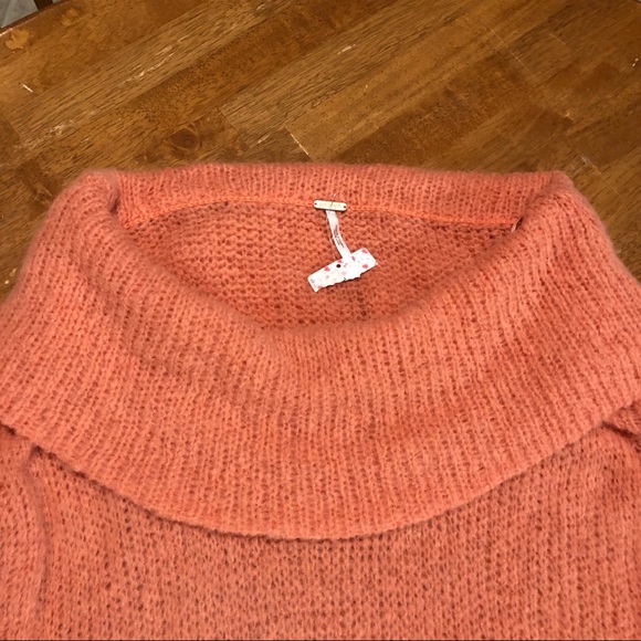 Free People Ophelia Pullover Alpaca Oversized Knit Sweater in Peach M - Picture 7 of 16